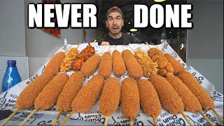 quotBET YOU CANT EAT HALFquot MASSIVE 10LB CORN DOG EATING CHALLENGE  Joel Hansen Raw [upl. by Ayela]