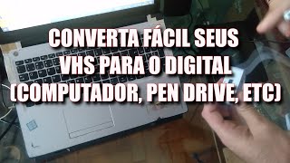 Como CONVERTER VHS para assistir no seu COMPUTADOR [upl. by Alcine46]