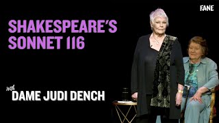 Judi Dench  Shakespeares Sonnet 116 Live at the London Palladium [upl. by Claudine821]