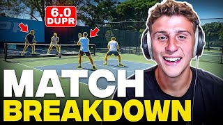 ProLevel Pickleball Match Breakdown Learn KEY Strategies for Smarter Play [upl. by Suoirtemed]