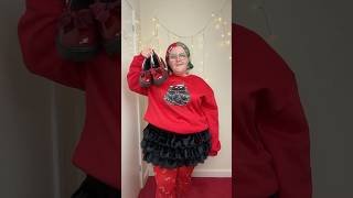 plus size Christmas outfit idea 🐈‍⬛ shorts plussize christmas [upl. by Marcia680]