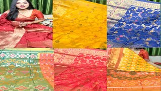 Pure crepe Banarasi saree collection 👈🥻Banarasi saree special 🥰❤️ [upl. by Suhpesoj]