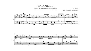 Bach  Badinerie  Piano [upl. by Helmer]