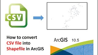 How to Convert CSV file into Shapefile in ArcGIS [upl. by Almund]