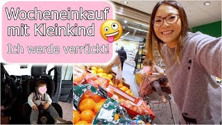 Elisa stürmt den Supermarkt 🙈 Essen einkaufen nach Wochenplan  Neuer Autositz  Mamiseelen [upl. by Aivon904]