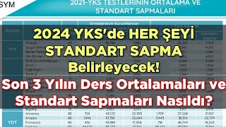 2024 YKS SIRALAMALARINI O BELİRLEYECEK ‼️ Son 3 Yılın Standart Sapma ORANLARI [upl. by Esinaj697]