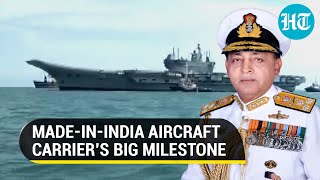 Indias new aircraft carrier Vikrant completes sea trial Vice Admiral hails historic moment [upl. by Nigel370]