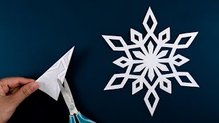 Paper Snowflakes 12  How to make Snowflakes out of paper  Easy DIY Christmas decoration ideas [upl. by Leontyne45]