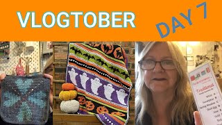 Vlogtober 2024  Day 7  Lots of crochet a yarn delivery and making a yarn shade card vlogtober [upl. by Alyson]