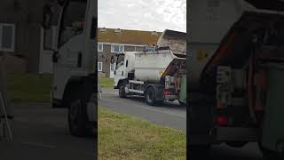 Dorset Council Recycling Week Crews Driving Off bintruck garbagetruck garbagecollection [upl. by Thynne]