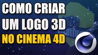 Como criar um logo 3D  Photoshop  Cinema 4D [upl. by Inattyrb]