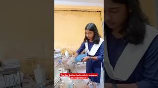 Test for Sodium hydroxide in presence of phenolphthalein viralvideo viralreels viralshorts [upl. by Ardnalak]