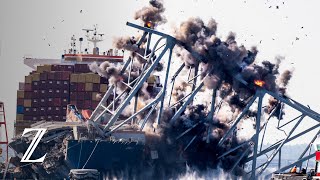 Eingestürzte Brücke in Baltimore gesprengt [upl. by Itaws]