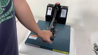 How to set pressure on heat press fancierstudio power heat press [upl. by Rehtnug]