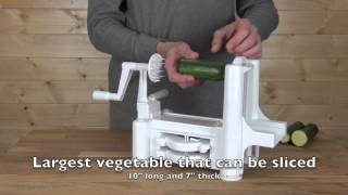 Spirooli Vegetable Slicer Product Overview amp Demonstration [upl. by Ititrefen]