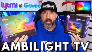 Je test 2 KIT AMBILIGHT pour TV  LYTMI vs GOVEE [upl. by Siroved]