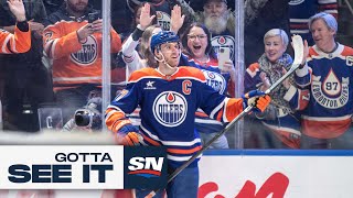 GOTTA SEE IT Connor McDavid Becomes Fourth Fastest NHLer To Reach 1000 points [upl. by Ahsaenat13]