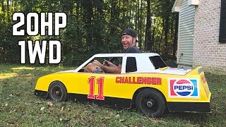 Worlds Fastest 1WD Go Kart  Built 212 Swap HUGE Burnouts [upl. by Esimehc]