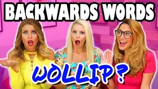 Backwards Word Challenge with Jenn Lindsey and Julin Totally TV [upl. by Anived]