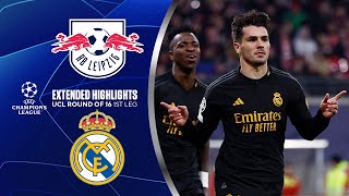 RB Leipzig vs Real Madrid Extended Highlights  UCL Round of 16 1st Leg  CBS Sports Golazo [upl. by Flatto]