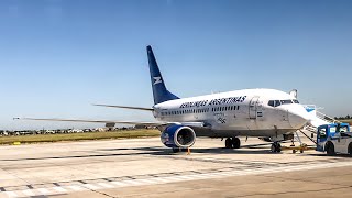 Flight Report  Aerolíneas Argentinas Boeing 737700  Rosario  Buenos Aires ROSAEP  Economy [upl. by Arahsal]