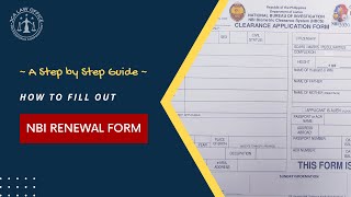 How To fill Out NBI Renewal Form  StepbyStep Guide [upl. by Anahsed]