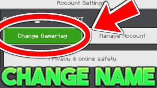 How To Change Gamertag In Minecraft Bedrock  Android IOS Xbox PS5 Windows 11 [upl. by Ratcliffe]