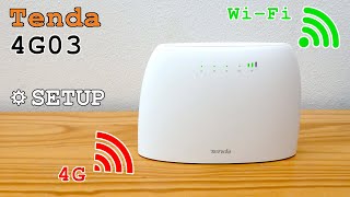 Tenda 4G03 4G Router WiFi • Unboxing installation configuration and test [upl. by Asek56]