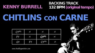 Chitlins Con Carne Kenny Burrell Backing Track [upl. by Neztnaj175]