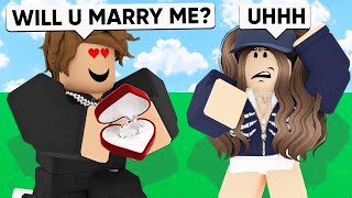 I Asked My ROBLOX GIRLFRIEND to MARRY Me [upl. by Kcirret]