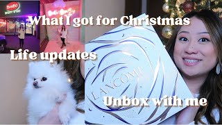 VLOG  What I got for Christmas  Lancome unboxing  Life updates [upl. by Bernadene187]