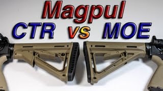 Magpul MOE vs CTR Stock Detailed Comparison [upl. by Julee]