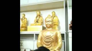 Talking bronze buddha at puxian buddhist mission 2 [upl. by Ecilegna]