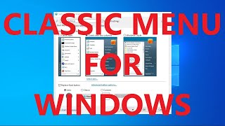 Classic Menu for Windows with Open Shell [upl. by Capp]