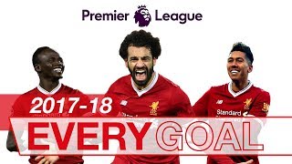 Salah Mane amp Firmino  Every Premier League Goal 201718 [upl. by Aseeram]