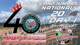 Day 1 2024 Ladies amp Juniors Nationals hosted by South Wales Autograss League [upl. by Essy]