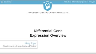 R Tutorial  Differential Gene Expression Overview [upl. by Talley909]