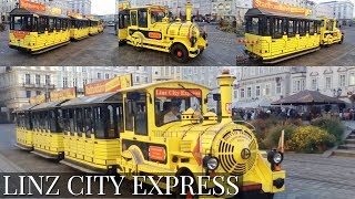 Linz City Express  Dotto TrainsTourist Train  Hauptplatz [upl. by Adnahs]