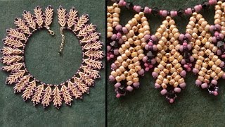 Beading4perfectionists  quotCoral Reefquot necklace with TOHO and Miyuki beads beading tutorial [upl. by Negaet35]