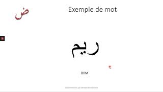 apprenez à prononcer la lettre rra ر de lalphabet arabe [upl. by Caine255]