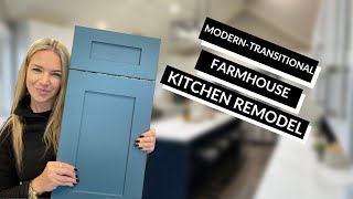 Modern Transitional Kitchen DesignRemodel  Before and After [upl. by Ecinev406]