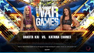 WWE 2K23  Dakota Kai vs Katana Chance  WWE NXT War Games  PC Gameplay  RTX 3050 [upl. by Ritz]