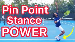 How To Get More Power From Your Pin Point Stance Serve Tennis Technique Explained [upl. by Reagan593]