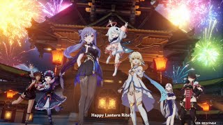 Lantern Rite Cutscene CN Dub  EN Sub ft Keqing amp Ning Guangs new skins [upl. by Eward557]