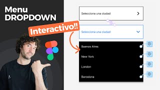 Menu Dropdown en Figma [upl. by Grefe]