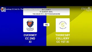 Highlights Cuckney CC 2nd XI v Thoresby Colliery CC 1st XI 190823 Notts Prem 2 [upl. by Aiyt622]