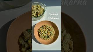 Sebzeli soslu makarna 🍝 diyet hediye makarna keşfet tarif reklam diyetisyen pazar food [upl. by Durston773]