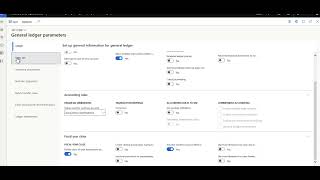 48 D365FO General Ledger parameters Overview  YouTube Learning [upl. by Notneb238]