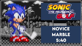 Sonic Golf J2ME  Novice  Marble Course  5m 40s WR [upl. by Grote]