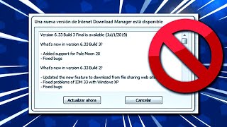 🛑BLOQUEAR Actualización de Internet Download ManagerSIN PROGRAMAS [upl. by Rimidalv681]